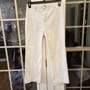 Paige Nellie White Cropped Jeans- 30